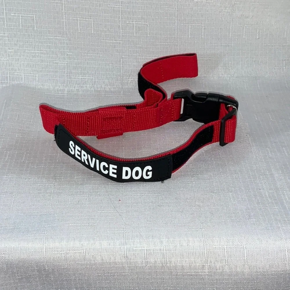 822 10/$50🏄🏻‍♀️ NEW! Small Red Service Dog Collar Harness